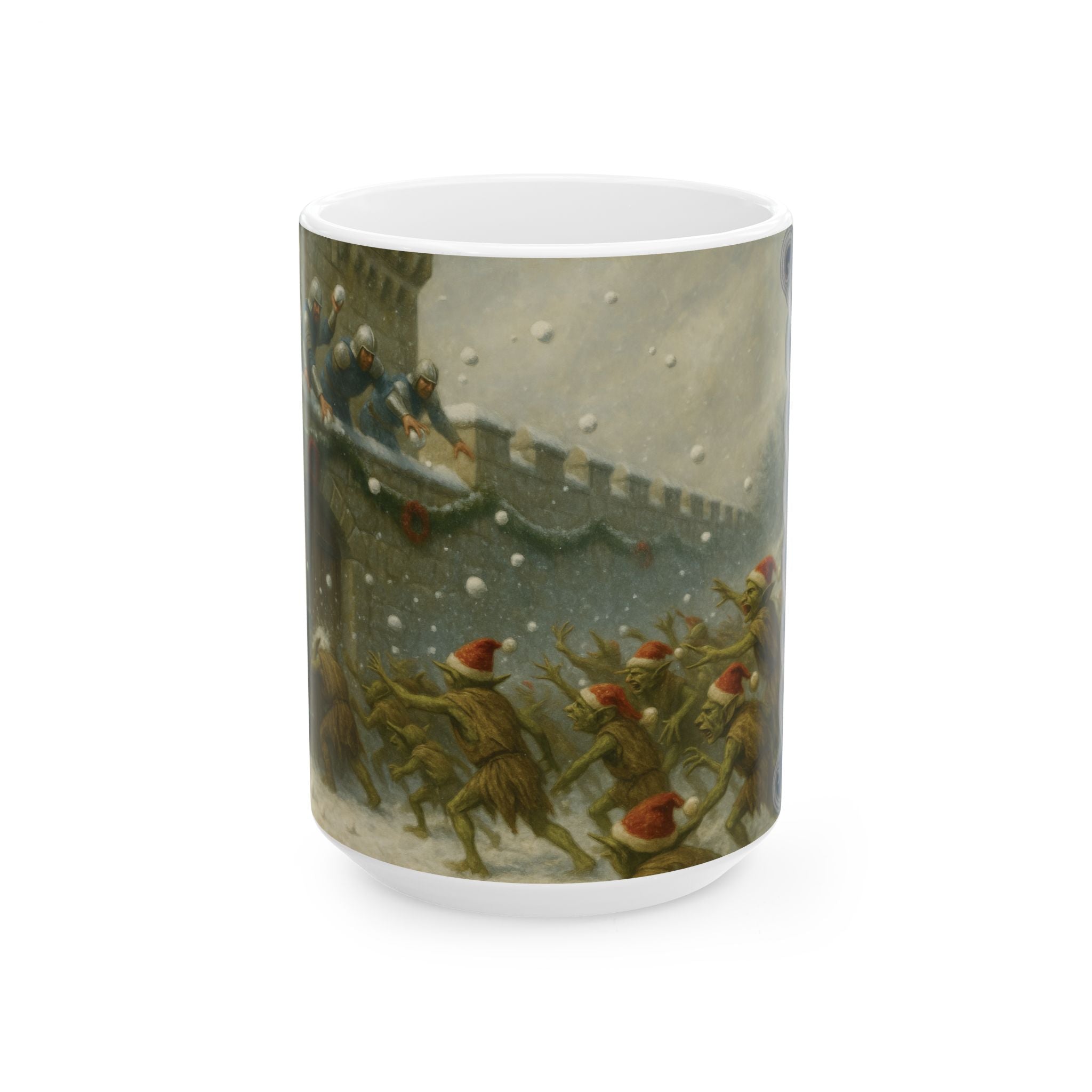 Mug - Human Guards vs Festive Goblins Snowball Fight
