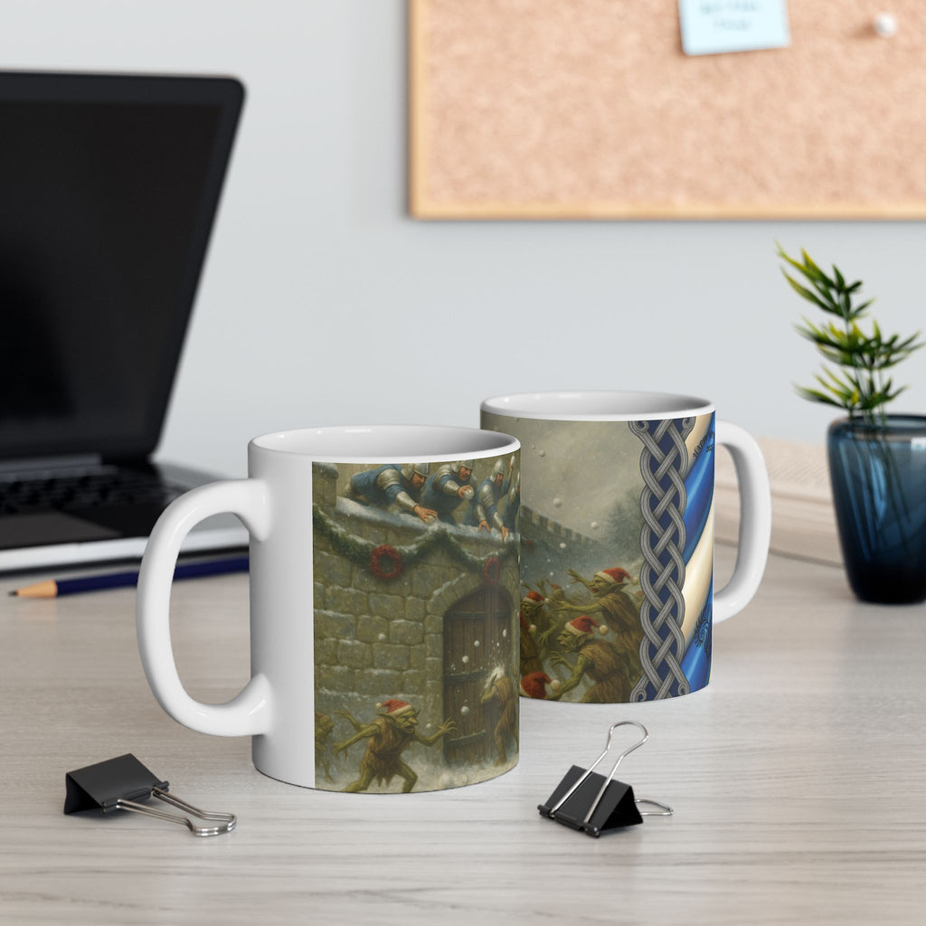 Mug - Human Guards vs Festive Goblins Snowball Fight