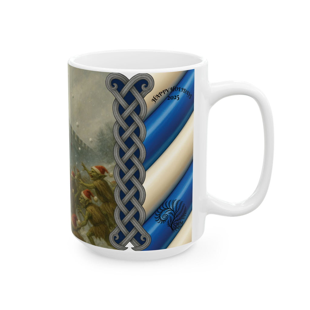 Mug - Human Guards vs Festive Goblins Snowball Fight