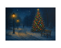 Quiet Christmas Scene Poster, Festive Holiday Home Decor